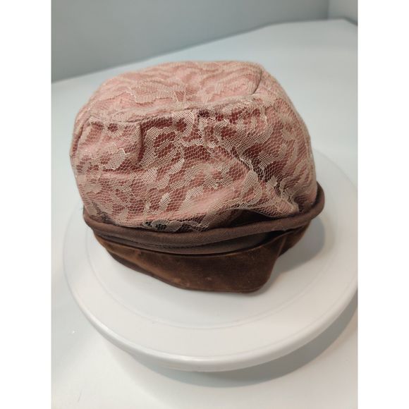 Vintage Mink Beret With Unique Cross Brim Hat from Canada Almost 21\
